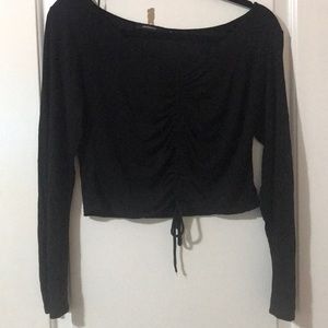 Black long sleeve top